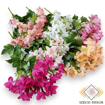 Mű közönséges jezsámen csokor 7 szál selyem 35 cm szemből