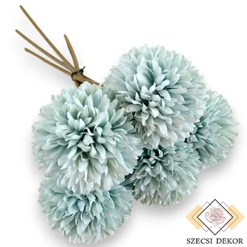 Mű díszhagyma köteg 5 szál selyem 29 cm - világoskék szemből