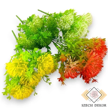 Mű zöld obliquum díszhagyma csokor 5 szál 33 cm szemből