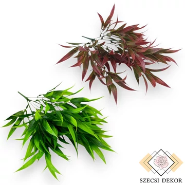 Mű zöld strobilanthes anisophylla csokor 7 szál 37 cm - zöld szemből