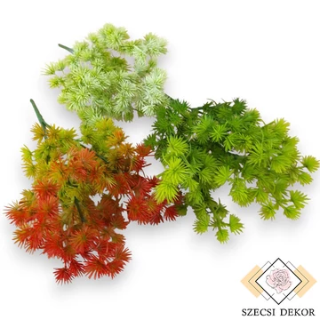 Mű zöld atlaszcédrus csokor 5 szál 32 cm szemből