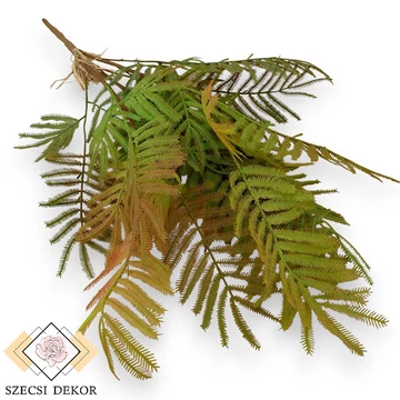 Mű zöld akácia csokor 3 szál 66 cm - barna szemből