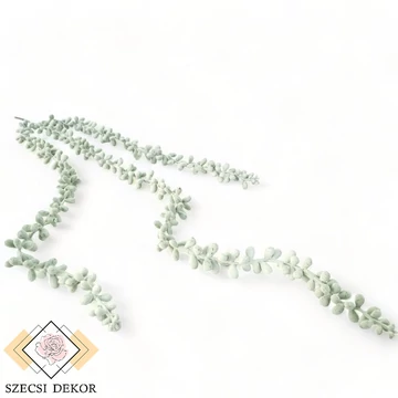 Mű csüngő varjúháj 3 szálas gumi 75 cm - hamvas szemből