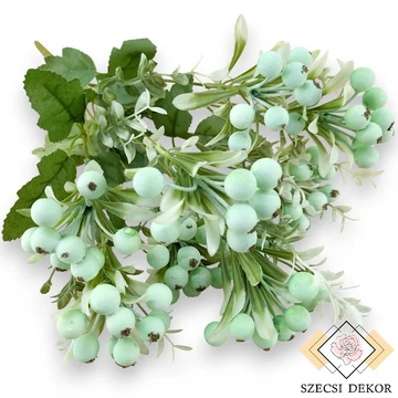 Mű zöld tűztövis bokor 9 szál 45 cm - menta ferde
