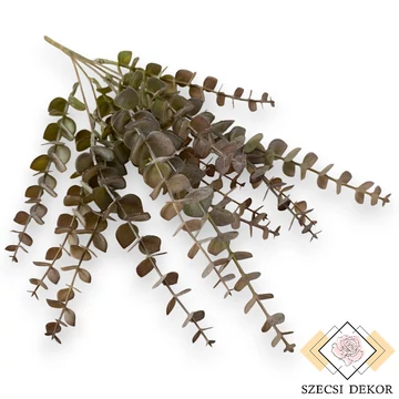 Mű zöld euphorbia cotinifolia csokor közepes 5 szál 42 cm - szürke szemből