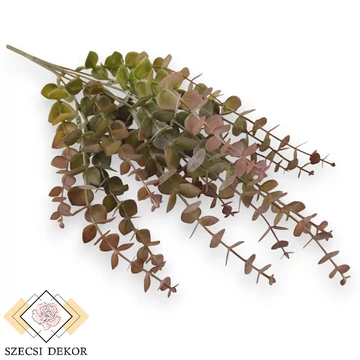 Mű zöld euphorbia cotinifolia csokor közepes 5 szál 42 cm - barna szemből