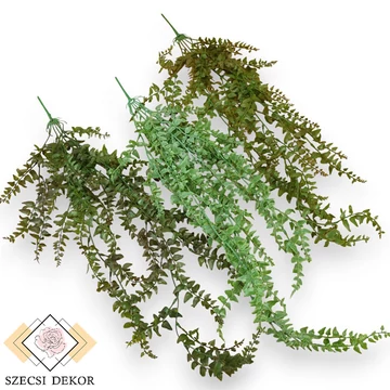 Mű zöld páfrány futó 5 szál 75 cm szemből