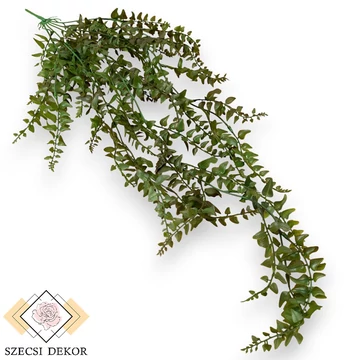 Mű zöld páfrány futó 5 szál 75 cm - barna szemből