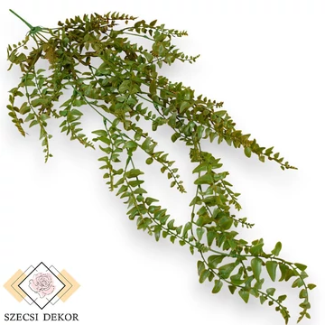Mű zöld páfrány futó 5 szál 75 cm - narancs szemből