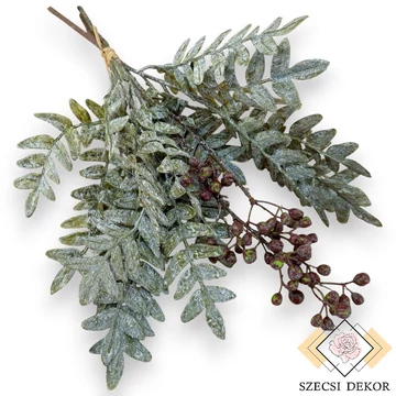 Mű zöld pleopeltis polypodioides köteg 3 szál antik 50 cm - sötétzöld szemből