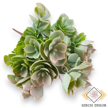 Mű zöld sedum tarnatum csokor 5 szál 31 cm - rózsaszín szemből