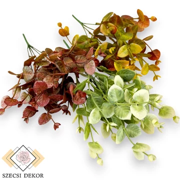 Mű zöld nagy meténg csokor 5 szál 39 cm szemből