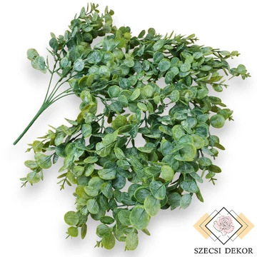 Mű zöld peperomia rotundifolia csokor futó 5 szál 76 cm - hamvas szemből