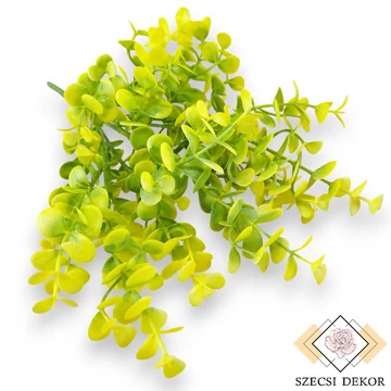 Mű zöld elefántcserje bokor 7 szál 36 cm - sárga szemből