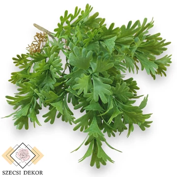 Mű zöld kakukkmák bokor 5 szál 39 cm - zöld szemből