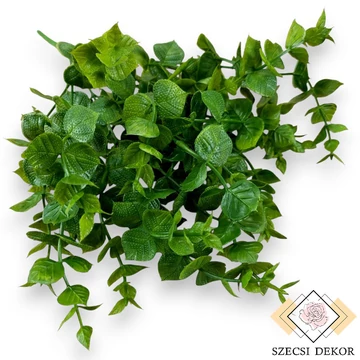 Mű zöld ráncos törpebors csokor 5 szál 38 cm - sötétzöld szemből