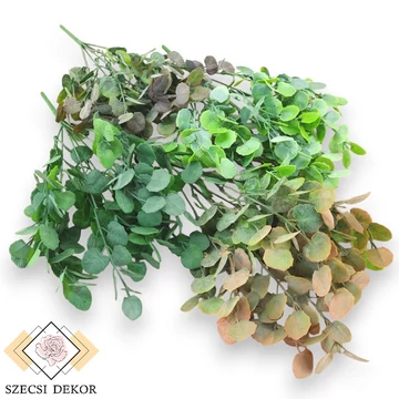 Mű zöld cissus rotundifolia csokor 7 szál 37 cm szemből