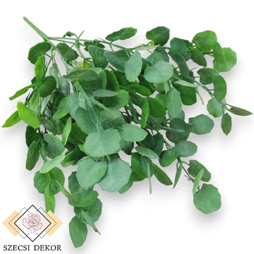 Mű zöld cissus rotundifolia csokor 7 szál 37 cm - sötétzöld szemből