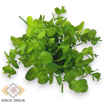 Mű zöld crassula multicava csokor 5 szál 38 cm - zöld szemből