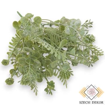 Mű zöld astragalus hamosus vegyes csokor 5 szál 34 cm - zöld szemből
