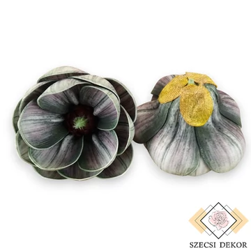 Mű magnólia csomag nyíló polifoam 8 cm 6 db - zöld szemből