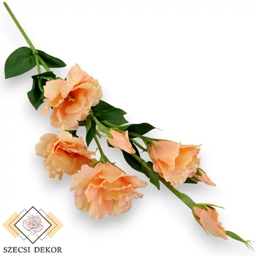 Mű liziantusz szál nagy selyem 83 cm - barack szemből