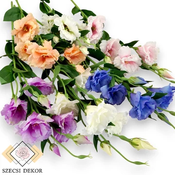 Mű liziantusz szál nagy selyem 83 cm szemből