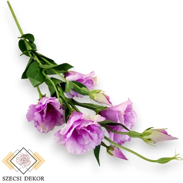 Mű liziantusz szál nagy selyem 83 cm - erikaviola szemből