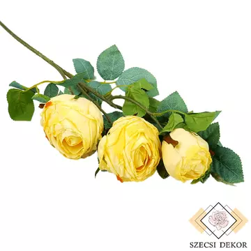 Szálas mű rózsa 3 fejes - Krém
