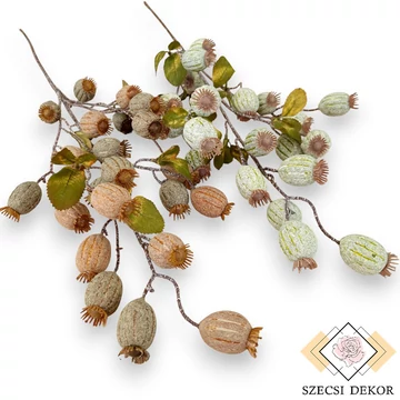 Mű mák ág hungarocell 99 cm szemből