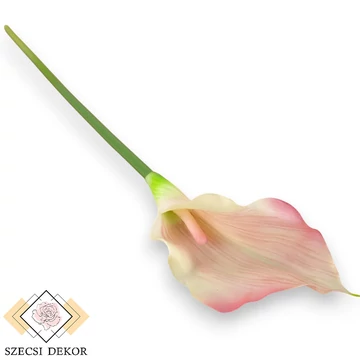 Mű kála szál gumi 56 cm - rózsaszín szemből