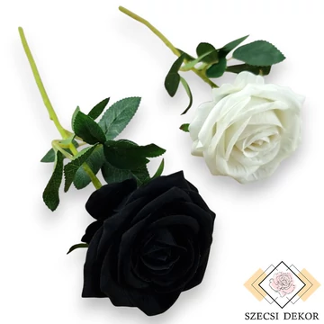 Mű bársony rózsaszál 48 cm szemből