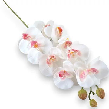 Mű gumibevonatos phalaenopsis szál 98 cm - rózsaszín közép ferde