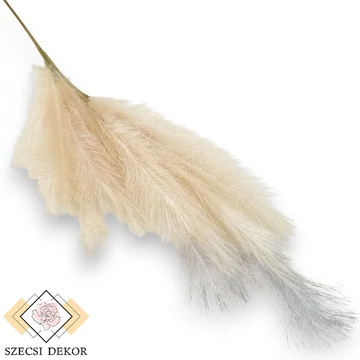Mű pampafű szár 119 cm - krém szemből