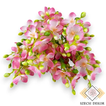 Mű illatos jezsámen köteg 6 szál selyem 29 cm - pink cirmos szemből