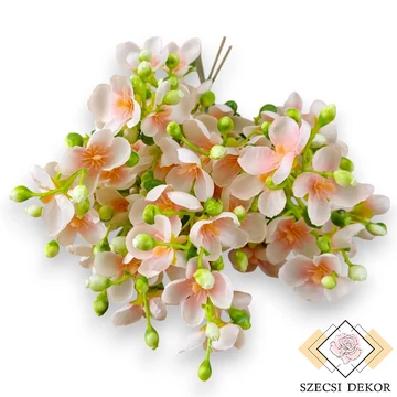 Mű illatos jezsámen köteg 6 szál selyem 29 cm - babarózsaszín szemből