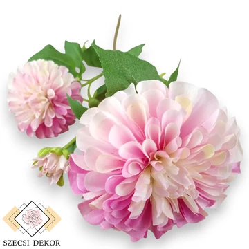 Mű labda dália szál selyem 69 cm - pink szemből