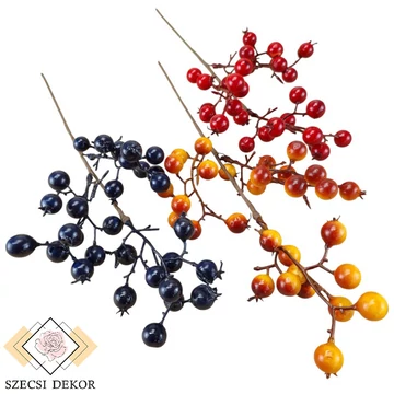 Mű madárbirs ág kicsi hungarocell 34 cm szemből