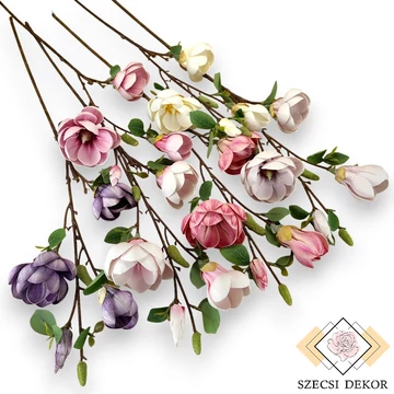 Mű magnólia ág kerek telt polifoam 89 cm ferde