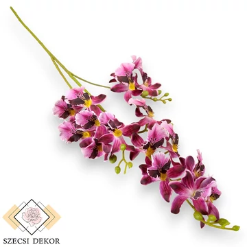 Mű zygopetalum szál bevonatos 80 cm - pink szemből