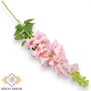 Mű kerti szarkaláb szál selyem 80 cm - rózsaszín szemből