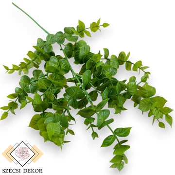 Mű zöld ráncos törpebors szál 69 cm - zöld szemből