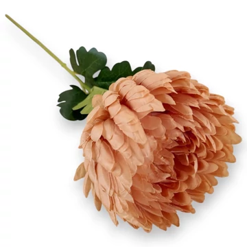 Mű kerti őszirózsa szál selyem 69 cm - narancs ferde
