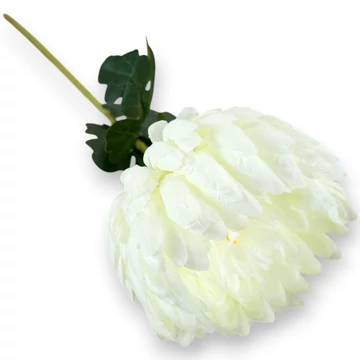 Mű kerti őszirózsa szál selyem 69 cm - törtfehér ferde