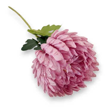 Mű kerti őszirózsa szál selyem 69 cm - rózsaszín ferde