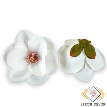 Mű liliomfa csomag bevonatos 11 cm 6 db - fehér szemből