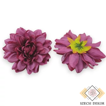 Mű dália csomag selyem közepes 7,5 cm 12 db - bíbor szemből