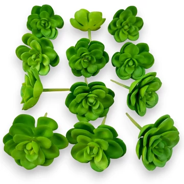 Mű mini sedum kimnachii csomag 12 db gumi 7 cm - zöld mind