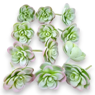 Mű mini sedum kimnachii csomag 12 db gumi 7 cm - hamvas mind