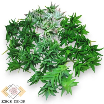 Mű mini aloe vera csomag gumi 12 db 10 cm szemből